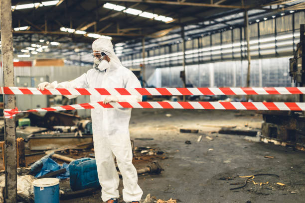 Professional Sewage Cleanup technician working in Boca Raton, FL